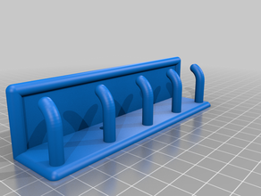 wall hooks shelf 3d print model - Mito3D