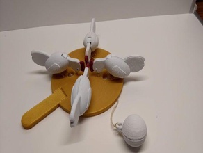 chicken picking brinquedo frango fidget jogos crianças presentes de som 3d print model - Mito3D