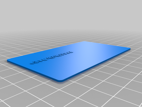 my customized business card - dual extrusion 3d print model - Mito3D