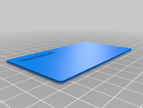 my customized business card - dual extrusion 3d print model - Mito3D