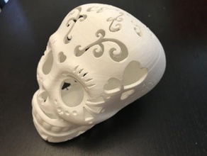 sugar skull day dead decorative dia los muertos mexican 3d print model - Mito3D