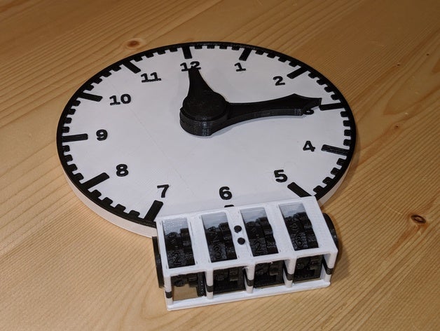 children's practice clock 3D print model - Mito3D