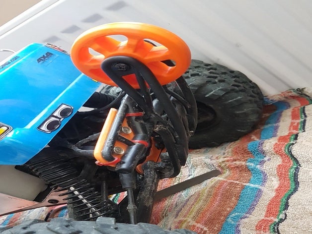 wheelie bar set hpi savage radio control rc-car 3D print model - Mito3D