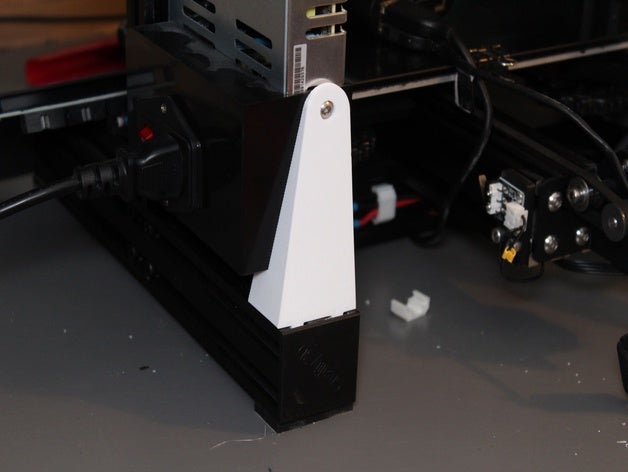 ender 3 pro meanwell bloc d'alimentation de support creality soutien 3D print model - Mito3D