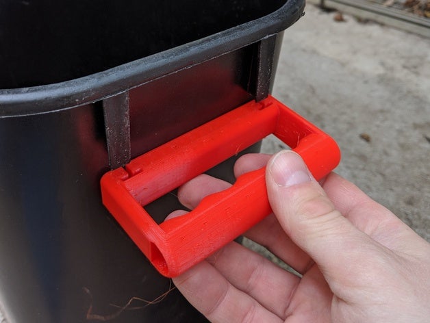 rifiuti maniglia cestello la il simbolo del cestino per carta 3D print model - Mito3D