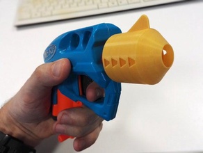 nerf nanofire compatibile soppressore blaster pistola mod silenziatore 3d print model - Mito3D