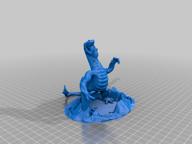 a hora do almoço dragão 3D print model - Mito3D