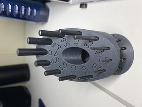 circular drill holder 15mm 7mm 3d print model - Mito3D