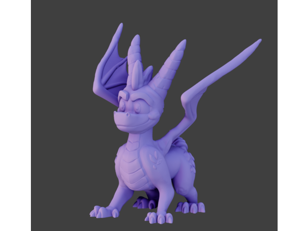 spyros relancé de style fan L'imprimante 3d blender dragon art stl du jeu vidéo 3D print model - Mito3D