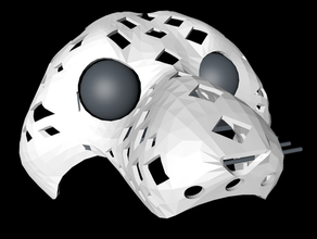 marionetta occhio impianto di pelliccia maschera marionette tuta furriehead burattino pupprt testa rig 3d print model - Mito3D