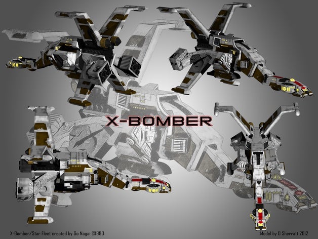 x bomber star fleet 3D print model - Mito3D