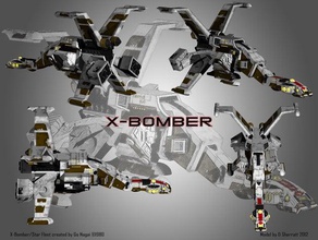 x bomber della flotta stellare 3d print model - Mito3D