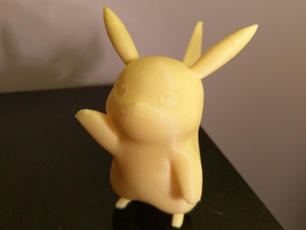 pikachu pokemon kuyruk güçlendirdi 3D print model - Mito3D