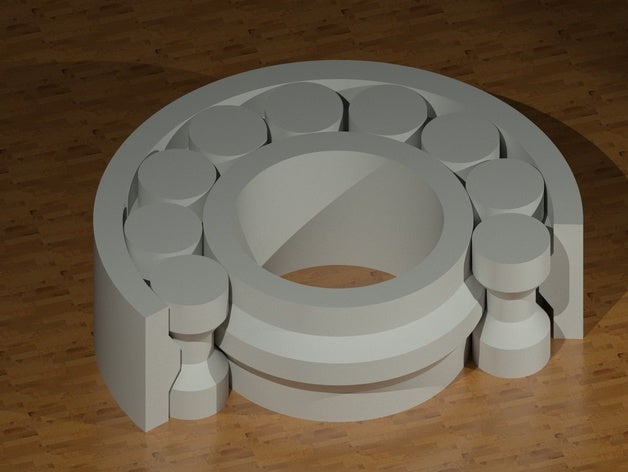 3d stampabile cuscinetto La stampa a sfera cilindrica cilindro fidget spinner giocattolo impressora rolamento 3D print model - Mito3D