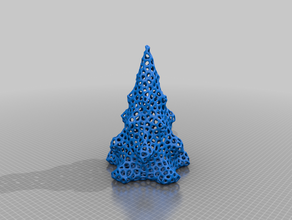 voronoi Noel ağacı tatil 3d print model - Mito3D