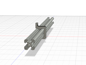 v-montage sur rail support v-rail 3d print model - Mito3D