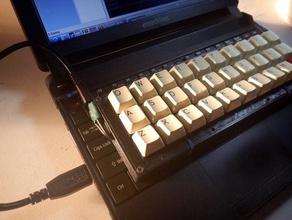 başka bir klavye 30 cherry mx acur mekanik ortholinear 3d print model - Mito3D