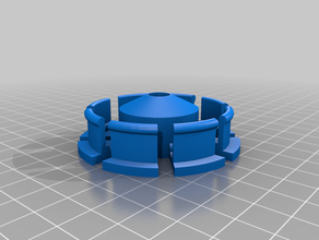 my customized parametric filament spool hub 608zz bearing 3d print model - Mito3D