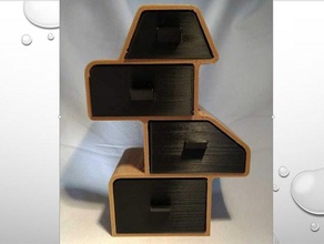 kleiner Schrank schrank mit 4 Varianten aufbewahrung geschenk 3d print model - Mito3D
