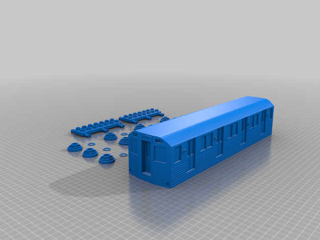 wagon de métro duplo train 3D print model - Mito3D