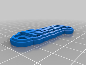 my customized multiline tag keychain nancy 3d print model - Mito3D