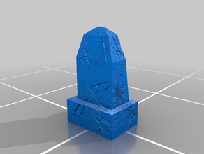 dungeonsticks funny grave stone yes one more 40k terrain scenery dnd epic graves gravestone scatter wargaming 3d print model - Mito3D