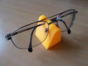 stand glasses spectacles openscad design holder 3d print model - Mito3D