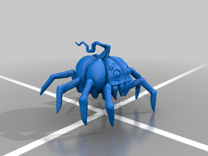 la citrouille araignée mignon - esprit fête d'halloween d'horreur peu le monstre cauchemar effrayant l'araignée 3d print model - Mito3D