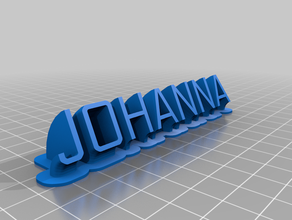johanna personnalisé 3d print model - Mito3D