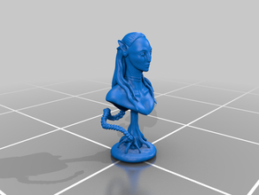 na'vi art l'avatar bleu le buste cameron de la fantaisie james navi pandora 3d print model - Mito3D
