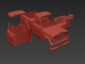 jeep gladiator 1962 Karosserie rc-car-trx4 scx10 axial Körper rc-Körper rc-car tamiya traxxas trx4 3d print model - Mito3D