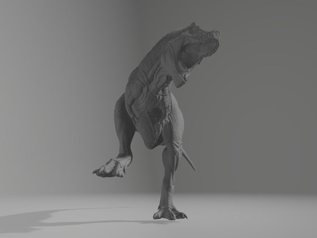 t-rex 02 Aktion 3D print model - Mito3D