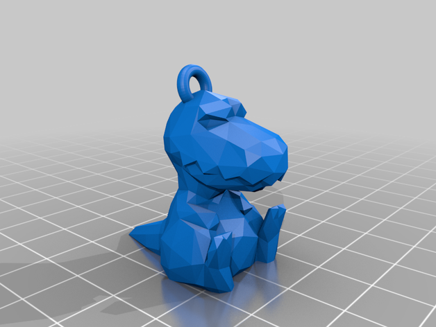 t-rex llavero 3D print model - Mito3D