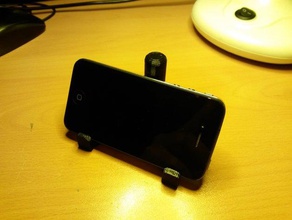 supporto t l telefono portatile sur tavolo 3d print model - Mito3D