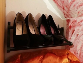 high heel shelf heels shoe storage 3d print model - Mito3D