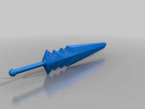 metin2 kırmızı demir kılıç rib kılavuzu 3d print model - Mito3D
