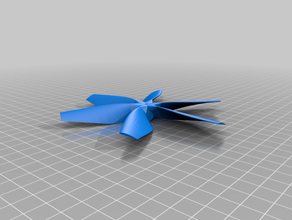 il mio personalizzato parametrico multi-lama propellor generatore su misura 3d print model - Mito3D