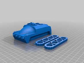 explorertank 02 explorer panzer scifi tanque 3d print model - Mito3D