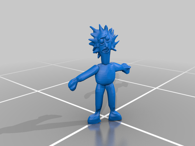 funny rick 3D print model - Mito3D