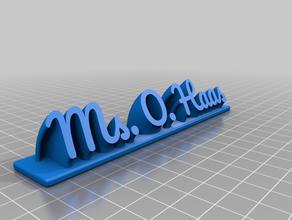 totm nov ohaas personalizado 3d print model - Mito3D