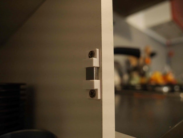 support aimant verser plaque - monter une armoire placard l'aimant 3D print model - Mito3D