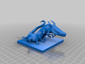 behir criatura dnd em miniatura monstro monstros 3d print model - Mito3D