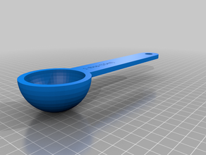 my customized baking measuring spoon 3d print model - Mito3D