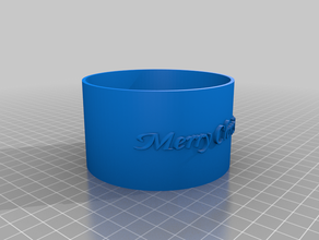 merry christmas vase 3d print model - Mito3D