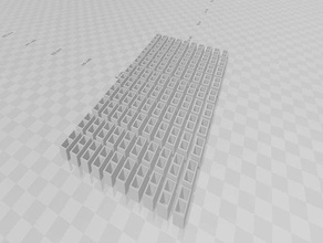 100 cement blocks 3d print model - Mito3D