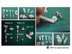 screws & nut test screw 3d print model - Mito3D