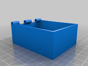 usbbox hinged lid 3d print model - Mito3D