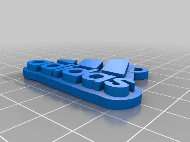 adidas keychain 3D print model - Mito3D