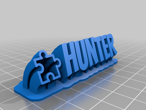 hunter personalizado 3d print model - Mito3D