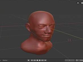 busto de homem do modelo realista escultura 3d print model - Mito3D